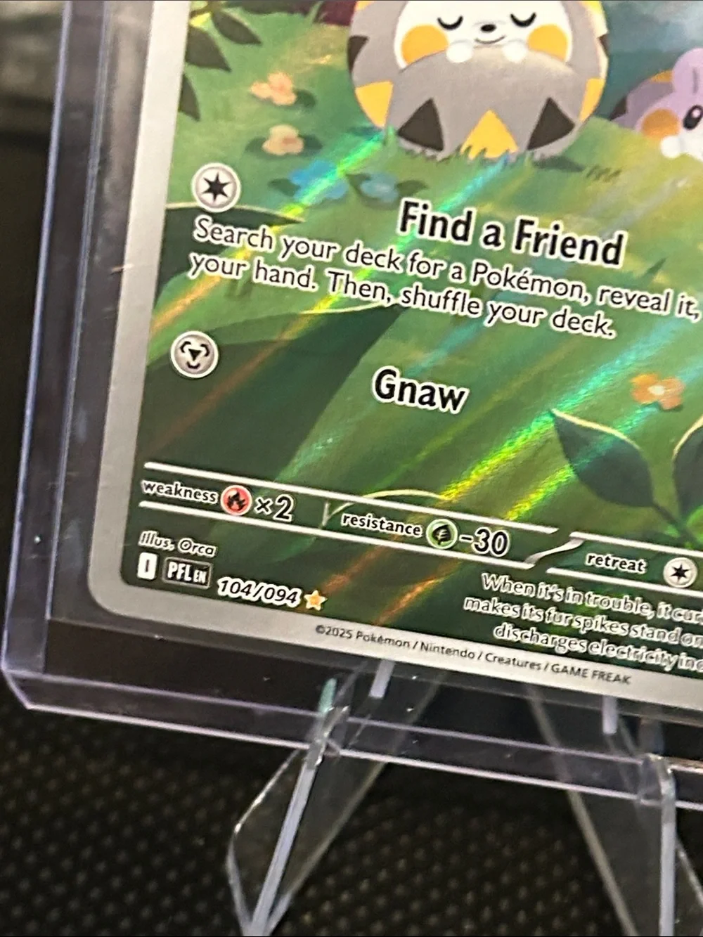 Pokemon Togedemaru 104/094 Illustration Rare Holo from Phantasmal Flames 🔥 Set